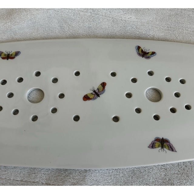 Herend Vintage Herend Rothschild Porcelain Fish Platter For Sale - Image 4 of 5