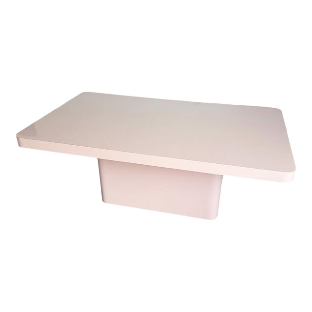 Postmodern Mauve Lacquer Laminate Dining Table | Chairish