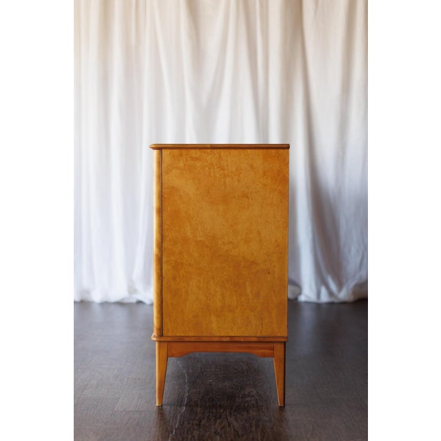 Mid Century Flame Birch Sideboard For Sale - Image 9 of 15