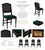 Campaign Mid 20th Century Set of Four Leg-O-Matic Collapsible Cane Back Dining Chairs in Onyx Black & Emerald Velvet For Sale - Image 3 of 4
