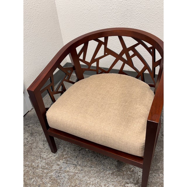 Crate & Barrel Ankara Lounge Chair For Sale - Image 10 of 12