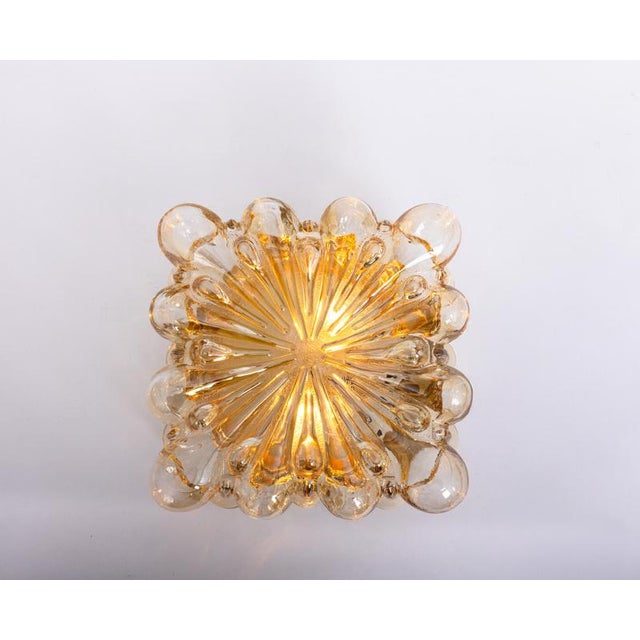 Amber Bubble Flush Mount in the style of Helena Tynell, Germany, 1960s For Sale - Image 4 of 10