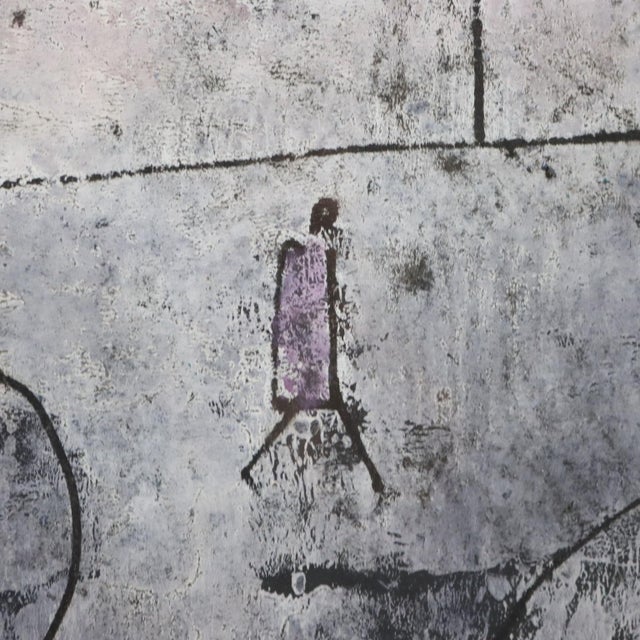 Franco Rognoni, Figurative Composition, 1984, Mixed Media on Hardboard, Framed For Sale - Image 6 of 14