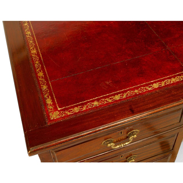 English Mahogany Partner Desk Chairish