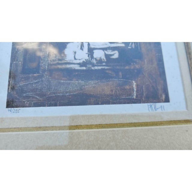1990s Alan Kleinmann, Portrait Composition, 1980s, Lithograph, Framed For Sale - Image 5 of 8