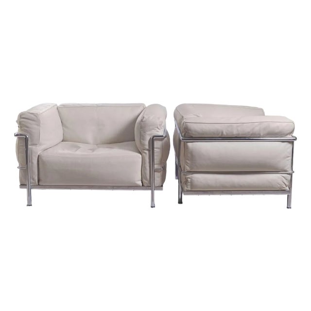 Pair Of Lc3 Armchair by Le Corbusier for Cassina, Italy For Sale