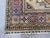 Textile Beige Persian Style Kazak Wool Rug With Blue Border, 4'2" X 5'10" For Sale - Image 7 of 14