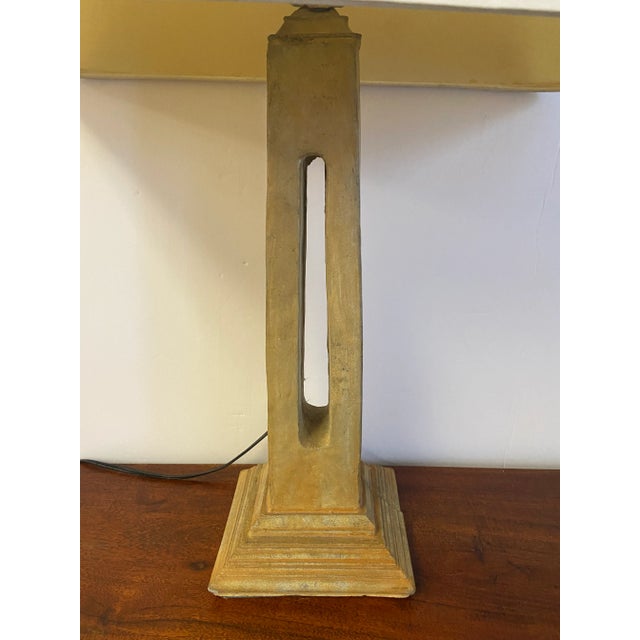 Midcentury American Glazed Pottery Lamp For Sale In Los Angeles - Image 6 of 11