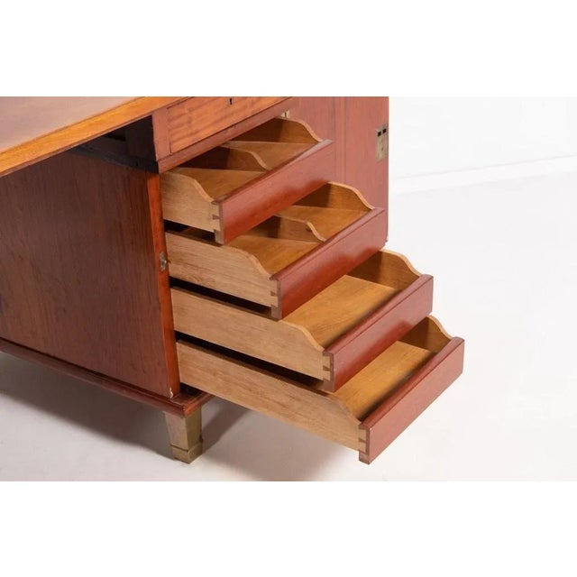 Monumental Danish Modern Executive Desk, 1950s For Sale - Image 6 of 18