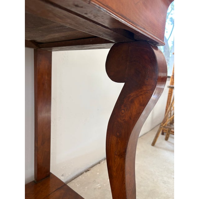 French Empire Walnut and Marble Console Table, Circa 1820–1840 For Sale - Image 4 of 12