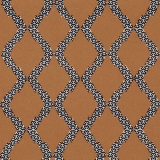 Schumacher Topi Fabric in Sienna For Sale