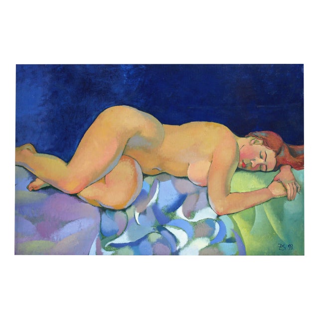 Zita Sudnika, Night, Oil on Canvas For Sale