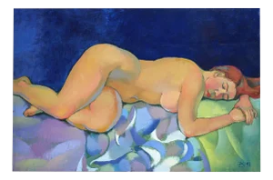 Zita Sudnika, Night, Oil on Canvas