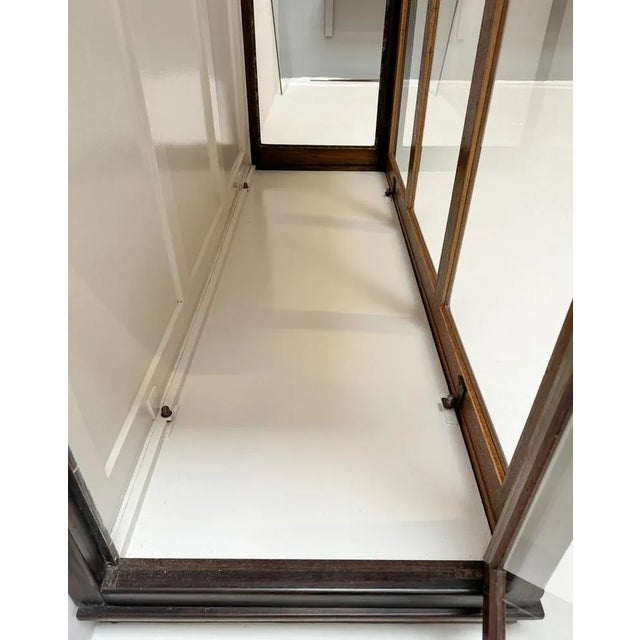 Brown Art Deco Amsterdamse School Macassar Display Cabinet by Napoleon Le Grand, 1920s For Sale - Image 8 of 10