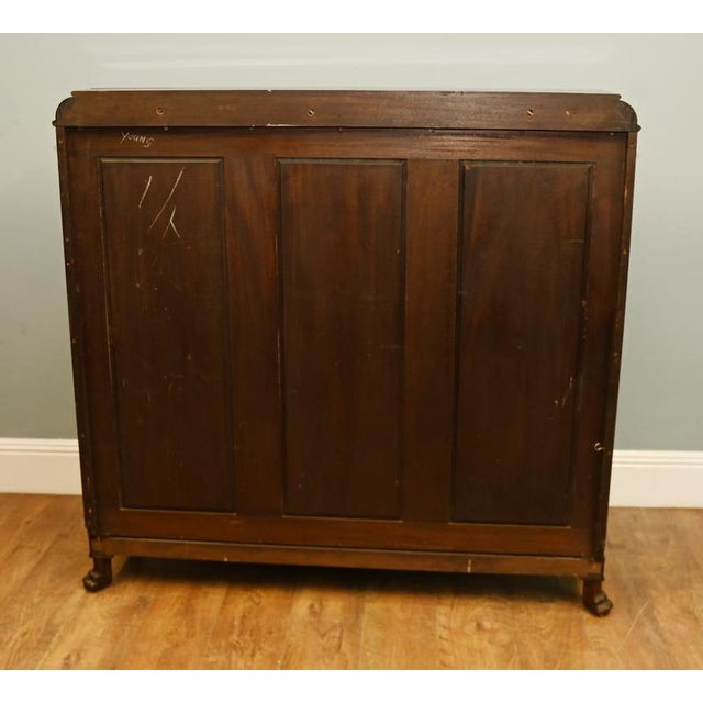 Chippendale Mahogany Glazed Display Bookcase, 1910s For Sale - Image 5 of 7