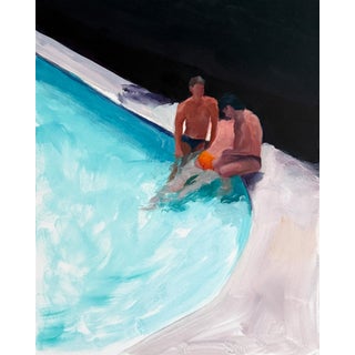 Pool View (Farsighted) - Oil on Panel by Kory Alexander For Sale