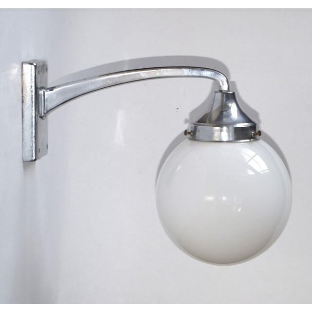 Metal Art Nouveau Wall Lamp in the style of Adolf Loos, 1920s For Sale - Image 7 of 8