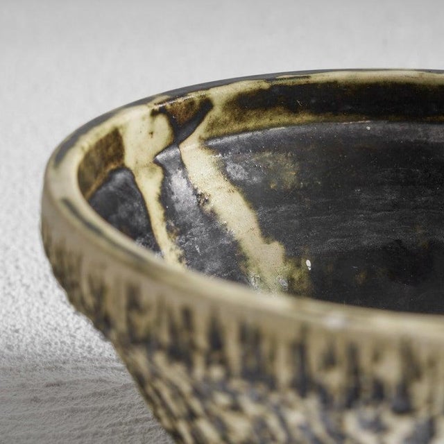 1950s Mid-Century Birch Bark Pottery Bowl, 1950s For Sale - Image 5 of 7