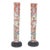 Tall Asian Vases With Oriental Enamel For Sale