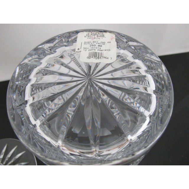 Waterford Crystal 12 Days of Christmas Patridge Biscuit Barrel Jar Original Box For Sale - Image 10 of 10