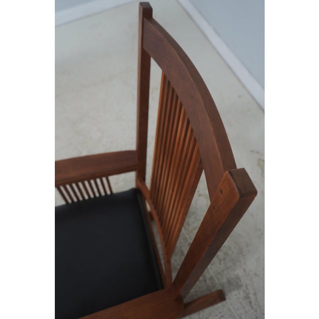Stickley Mission Cherry Spindle Rocking Chair For Sale - Image 15 of 18