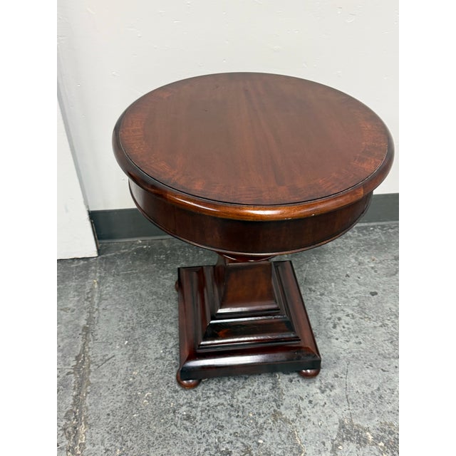 Ralph Lauren Ralph Lauren Home Anglesey Pedestal End Table For Sale - Image 4 of 12