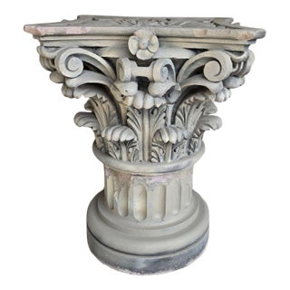 1960s Concrete Pedestal/ Plant Stand For Sale