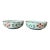 Vintage Celadon 6” Bowls Hand Painted - A Pair For Sale