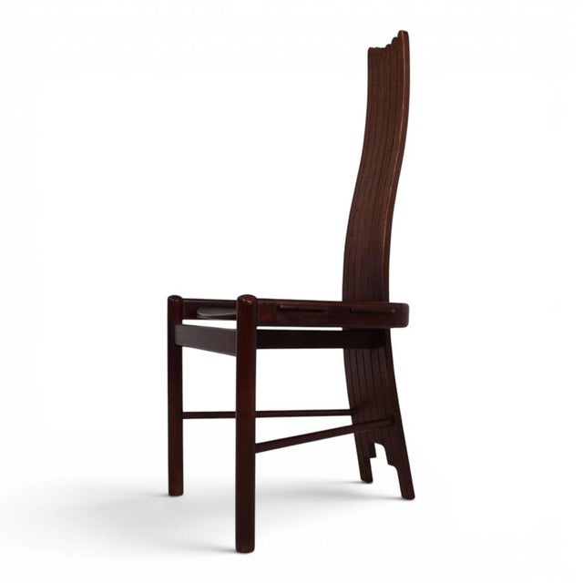 Brutalist Chair in Oak from Allmilmö, 1980s For Sale - Image 17 of 18