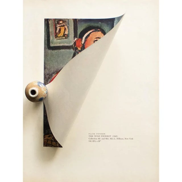 1950s After Georges Rouault "The Wise Pierrot", First Edition Period Lithograph For Sale - Image 4 of 8