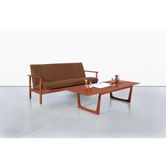 Mid-Century Modern Teak Sofa and Chairs Set, 1960s For Sale - Image 4 of 12