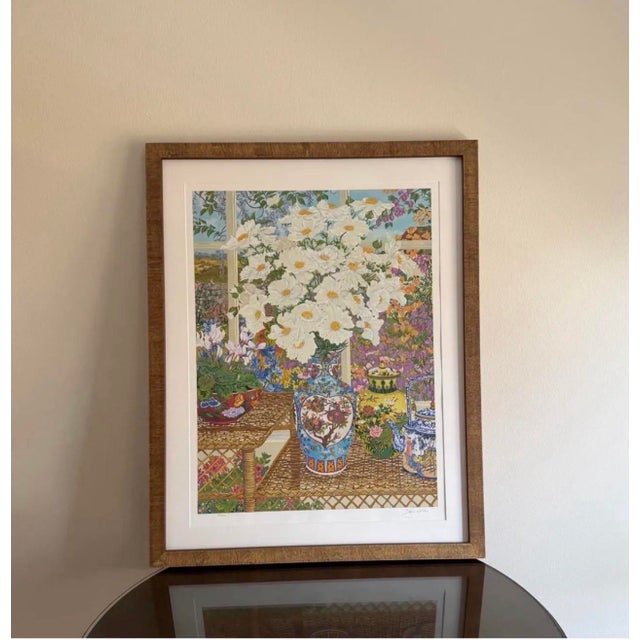 Late 20th Century Late 20th Century John Powell “Cottage Garden” Signed Limited Edition Serigraph, Professionally Custom Framed For Sale - Image 5 of 12