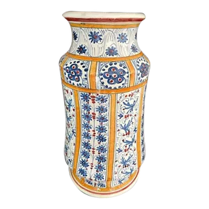 Blue and White Majolica Vintage Polychrome Arbarello
