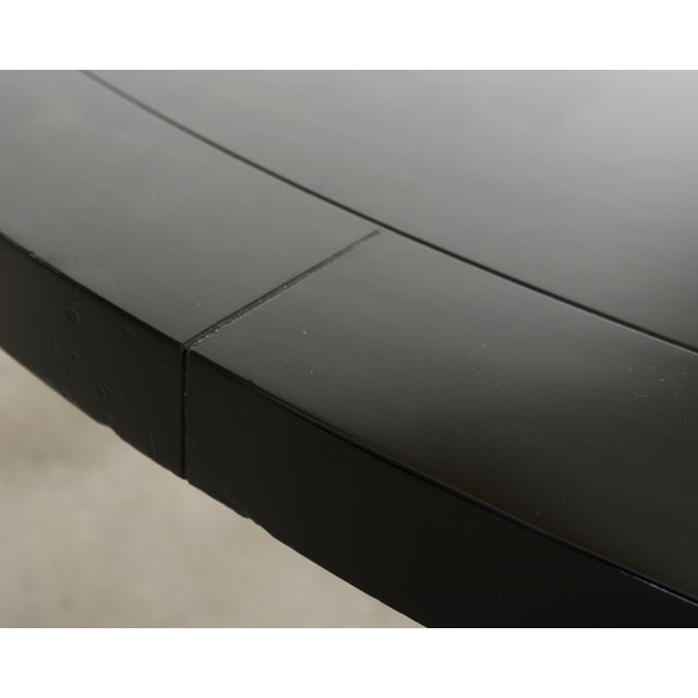 Ralph Lauren Ebonized Mahogany Round Basalt Dining Table For Sale In Sacramento - Image 6 of 18