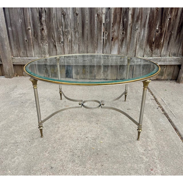 Neoclassical Vintage Mid Century Neoclassical Style Coffee Table For Sale - Image 3 of 4