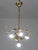 1980s Italian Amazing Large Murano Glass Gold Leaves Chandelier For Sale - Image 9 of 14