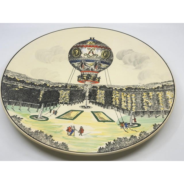 Ceramic Limited Edition Voyages Series Decorative Plate from Longwy Pottery Factory, 1970s For Sale - Image 7 of 18