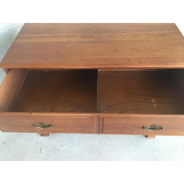 Wood Statton Furniture Cherry 3 Drawer Bachelor Chest For Sale - Image 7 of 10
