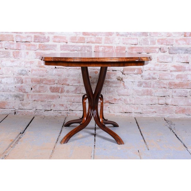 Czech Biedermeier Coffee Table in Beech and Walnut, 1880s For Sale - Image 13 of 15