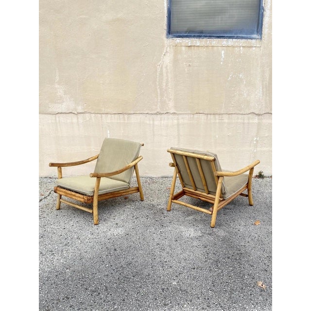 Ficks Reed Vintage Ficks Reed Bamboo Rattan Tiki Sofa Set With Lounge Chairs - 3 Pc Set For Sale - Image 4 of 12