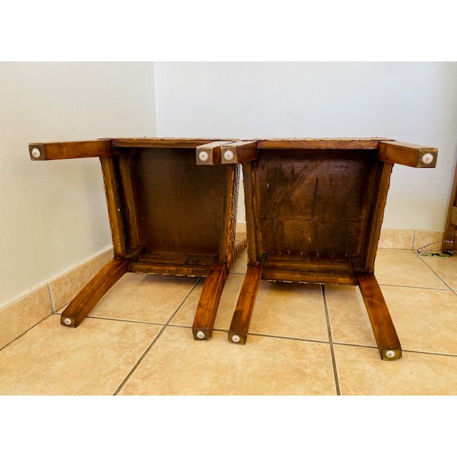 Wood Table & Rattan Chairs, Vintage For Sale - Image 18 of 18