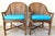 McGuire Pair McGuire Rattan and Cane Chairs For Sale - Image 4 of 14