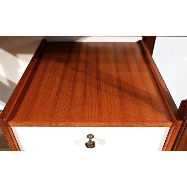 Small Mahogany and Teak Office in the style of Gautier, 1960s For Sale - Image 9 of 18