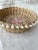 Textile Vintage Hand Woven Seagrass/Raffia Bowl W/Sea Shell Trim & Embroidery For Sale - Image 7 of 8