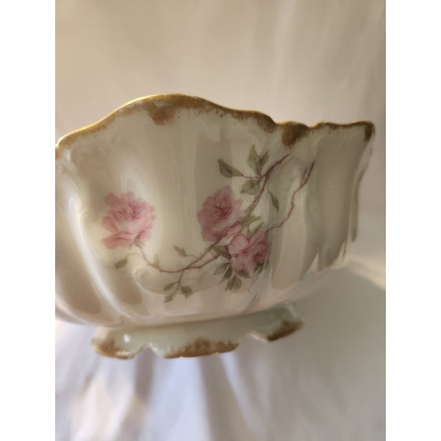 Antique Haviland Limoges Baltimore Rose 10" Square Salad Bowl For Sale In Sacramento - Image 6 of 12