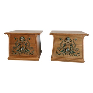 Drexel Casa Del Sol Mid Century Nightstand Pair Designed by John Van Koert For Sale