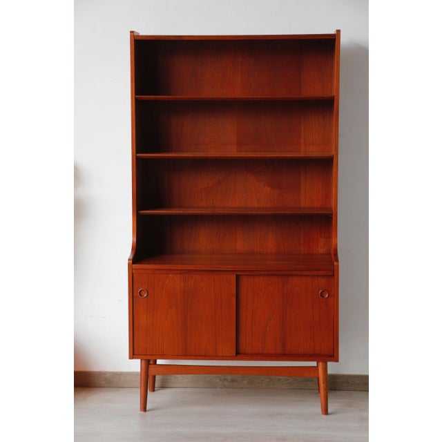 Vintage Scandinavian Teak Bookshelf, 1960s For Sale - Image 14 of 15