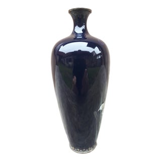 Meiji Vase in Cloisonné Enamel by Inaba Nanaho, Japan, 1890s For Sale