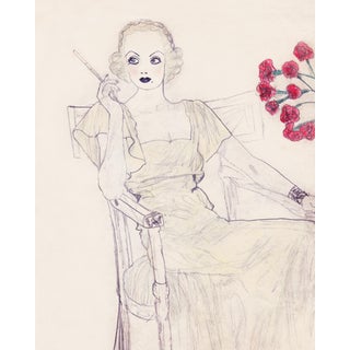Reproduction Vintage Hollywood Fashion Starlet Artwork For Sale