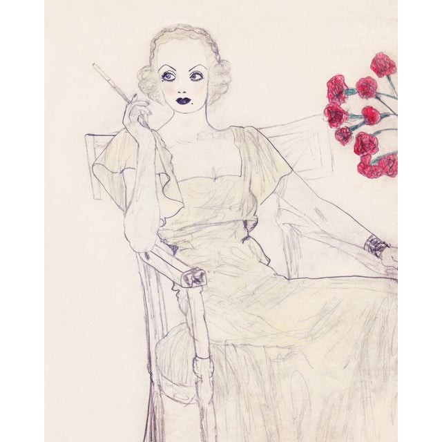 Reproduction Vintage Hollywood Fashion Starlet Artwork For Sale